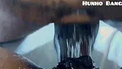 Phat ass booty rides cowgirl cumming wet on dick