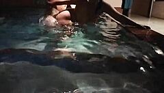 hot brazilian amateur couple gets wild with mature lady in florida pool encounter