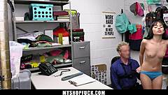 Guard Strips Teen Shoplifter For Deep Cavity Search And Rough Pounding