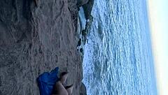 sexy brazilian gordinha hints at wild interracial fun on nudist beach adventure