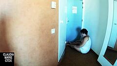 they play licking nipples until he gets hard then devours her wet pussy