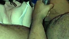 bbw slut enjoys sucking cock for cumshot