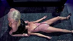 i love when milf lezdom dominates and anal fucks my young babe body in bondage