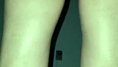 Skinny Amateur Takes Cum in Bent Over Doggystyle from Cuckold Couple Voyeur View