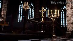 WOW! Pretty Nun Experiences Intense Anal Sex and Pussy Fucking!