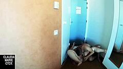 they play licking nipples until he gets hard then devours her wet pussy