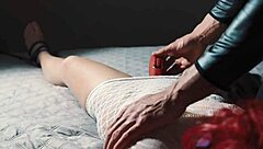 Why do you tie my hands and feet then use the toy until I orgasm intensely?