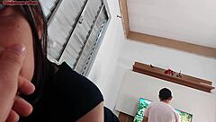 Housewife Seduces Technician With Curvy Brazilian Body Banging Rough Doggystyle While Husband Away