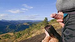 hey tourist, check out my big cock on this mountain trail, wanna ride it rough outdoors?