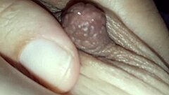 Oh, look at this brunette with milk coming from her nipples