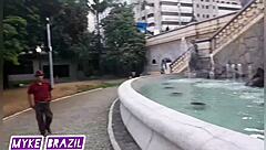 I met Nicole Romanoff at the square in central Sao Paulo, invited her home, and we had a nice time together