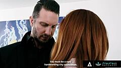 sexy babe vanna bardot saves parlor with slippery nuru massage and deepthroat for councilman