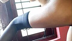 Slim Colombian Brunette Babe in Homemade Solo Session Craves Intense Fucking with Natural Tits and Big Ass