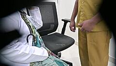 Indian Lady Doctor Caught on Hidden Camera Satisfying Desires with Local Patient in Hospital