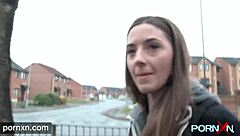 Horny Skinny Leyla Flashing In Public