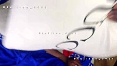 Amateur couple shares real passionate sex with mature milf riding big cock on bed moaning loudly in homemade video.