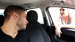 picked up this fiery redhead on the street for a wild anal adventure with deepthroat in the bathroom