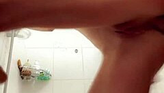 Skinny babe gets fucked hard in bathroom with anal creampie filling her up 😈💦