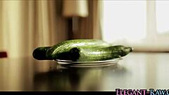 European Babe Masturbates With Food In Glamour Heels And High Definition Solo Scene