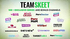 Woman transforms into eager sex toy in wild group breeding session