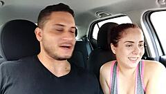 picked up this fiery redhead on the street for a wild anal adventure with deepthroat in the bathroom