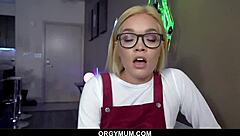 i feel so turned on as hot cougar blows her lover while friend watches closely