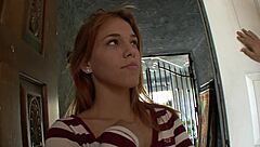 I get so turned on watching this redheaded coed plowed by her older neighbor.