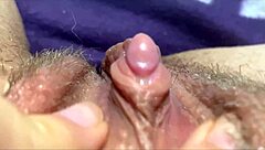 Hey, watch this huge clitoris rubbing and jerking leading to intense squirting orgasm in close up 😍