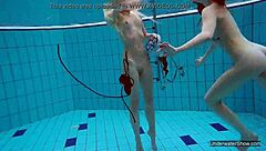 oh those two hot lesbians in the pool make me feel so aroused and passionate
