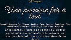 Oh My God, It's My First Time with Everything - French Audio Futa Porn!