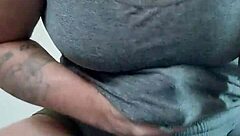 Whoa, thekinkyfuckers tattooed brunette fucks dildo with her titties hard!