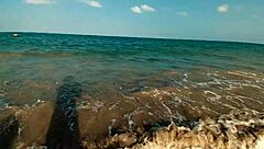 i had risky sex on a public beach with my big ass girlfriend and we almost got caught in vlog number one