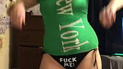 Seductive Dance Teases in Tiny Underwear