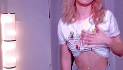 Blonde Girl Displays Dance Moves