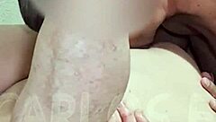 Horny Husband Devours Wife's Wet Shaved Pussy in Bed