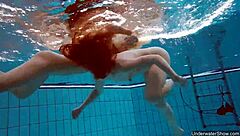 oh those two hot lesbians in the pool make me feel so aroused and passionate