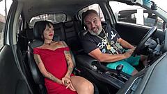 queen kimi hops in for steamy anal car ride show