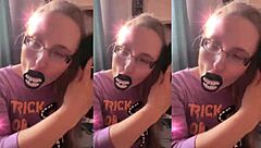 asmr hair brushing lollipop sounds in headphones