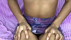 hot 18 year old teases seductive solo pussy play