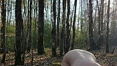 Bound milf slave humiliated outdoors in bdsm doggystyle!