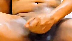 shemale sissy spreads ass pisses on body in toilet humiliation