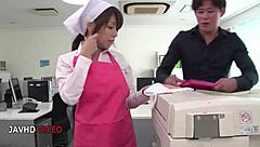 asian office lady chihiro akino sucks for creampie finish 💦😍