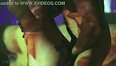 Angie Lynx pounded hard at sensual art exhibition