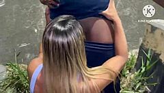 Wife Betrays Cuckold with Hung Black Bull Street Fuck After Gas Runs Out