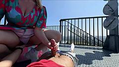 big ass babe risks public viewpoint creampie fuck