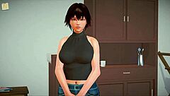 Erotic Brunette's Massive Tits Drive Family Taboo Cravings Wild