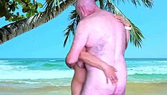 surprise on beach: agarabas moans as big cock stretches pussy?