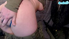 naughty big ass soldier fingers tight pussy moaning wildly