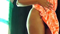 suggestive lick teases pretty babe intro