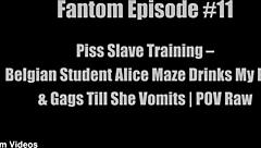 belgian teen alice maze gulps every piss drop ritual